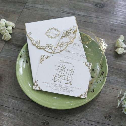 Acrylic Invitation Card Beautiful Wedding Invitation Transparent Card